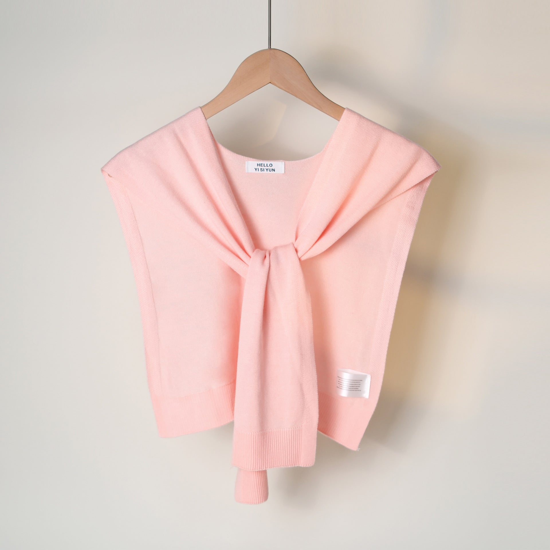 Casual Solid Color Sweater Knit Shawl Wrap 6W6NSC60