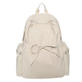 Sweet Solid Color Bowknot Large Capacity Backpack 6S10BBG1449