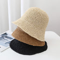 Minimalist Foldable Straw Hat - DippedShop Wholesale - #1139