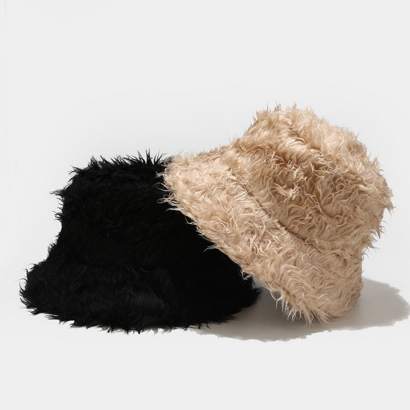 Fluffy Winter Bucket Hat - DippedShop Wholesale - #2915