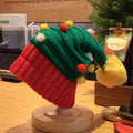 Striped Knit Christmas Beanie - DippedShop Wholesale - #5379