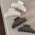 Cute Rhinestone Polka Dots No Slip Hair Claw 8AS6HCP283L