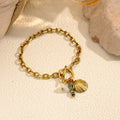 Chunky Shell Pearl Charm Link - DippedShop Wholesale - #0307