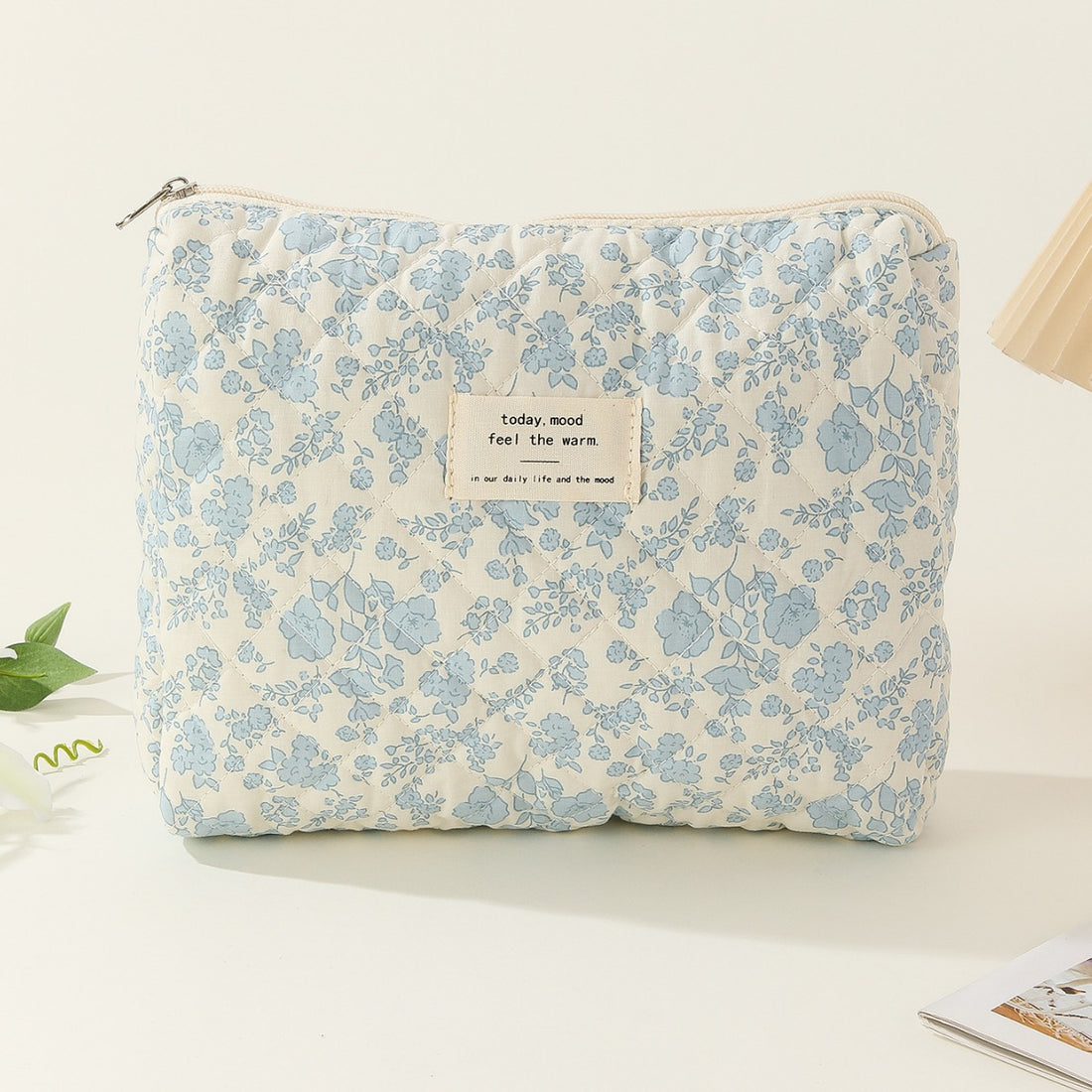 Midi Floral Print Quilted Make Up Bag DPB0118