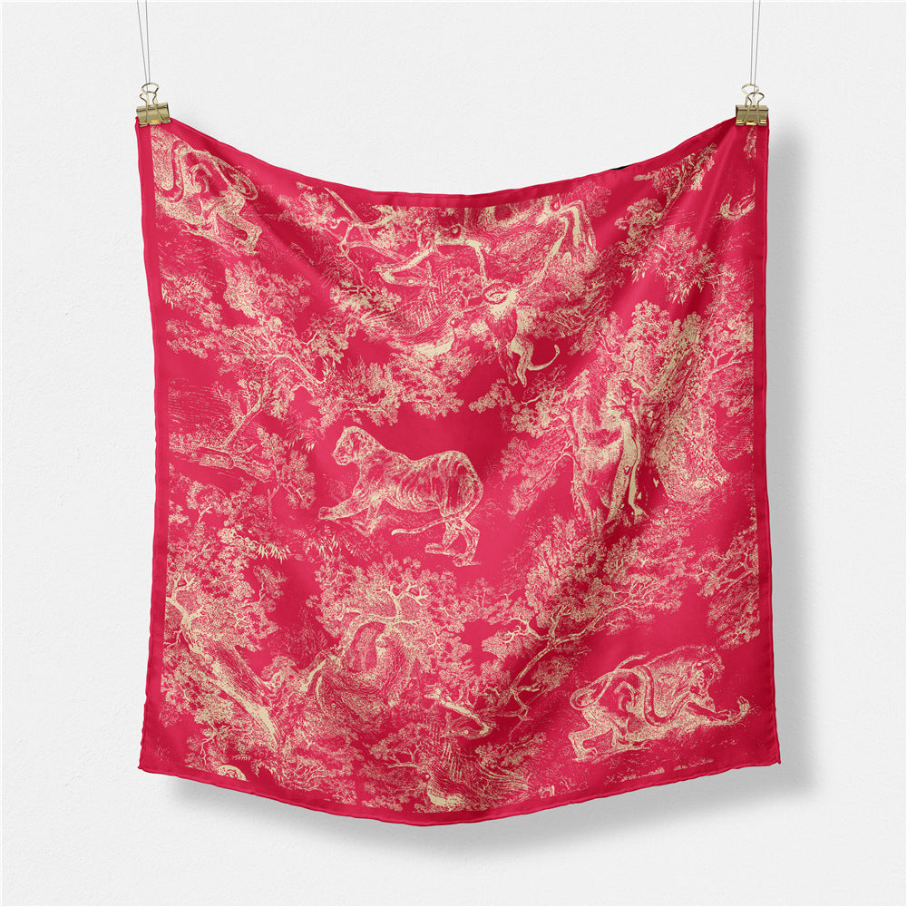 Abstract Silk Square Scarf - DippedShop Wholesale - #4803