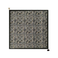 Retro Paisley Tassel Square Scarf MK2BK6W6HHS30