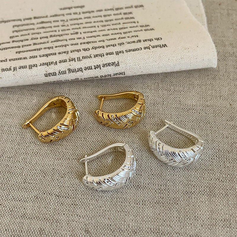 Chunky Woven Hoop Earrings - DippedShop Wholesale - #1331