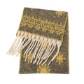 Vintage Jacquard Cashmere-Feel Tassel Shawl Scarf 6W6NSC121