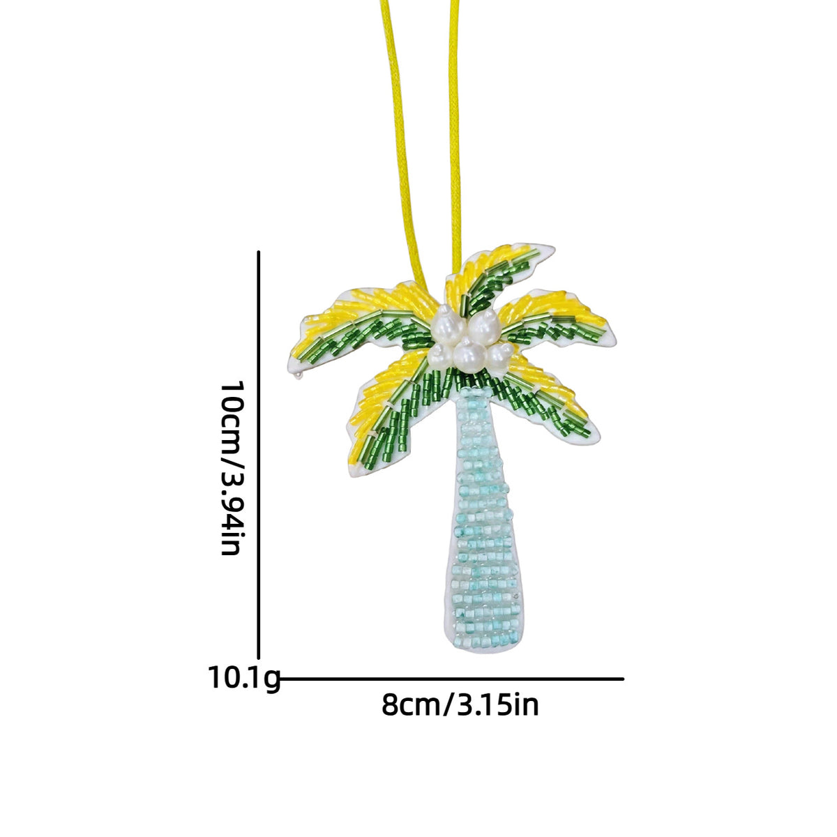 Creative Handmade Beads Coconut Tree Bag Charm 6W10BBC796