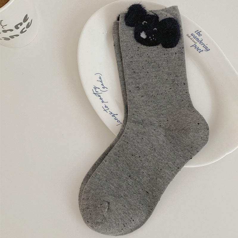 Cute Cartoon Pattern Soft Cotton Crew Socks 6W8FSO545