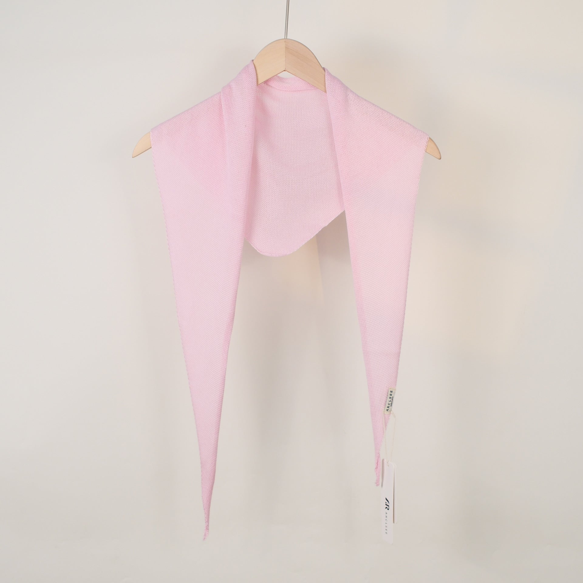 Fashion Solid Color Headscarf Triangle Knit Scarf 6W6NSC45