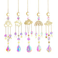 Metal Cloud Geometry Crystal Tassel Suncatchers MK2CZAS6H7HLS71