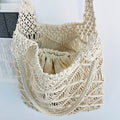 Solid Color Hand Woven Hollow Tote Bag 8CW6BBG530L