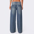 Minimalist Wide Leg Denim Pants - DippedShop Wholesale - #3923