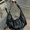Punk Style Large Capacity Commuter Shoulder Bag 6W10BBG2013