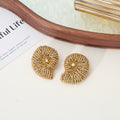 Starfish Pearl Stud Earrings - DippedShop Wholesale - #2947