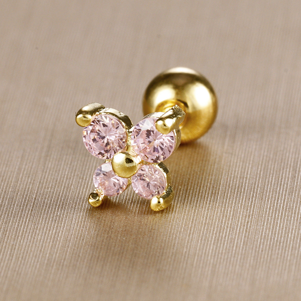 Trendy Gold Plated Butterfly P - DippedShop Wholesale - #6867
