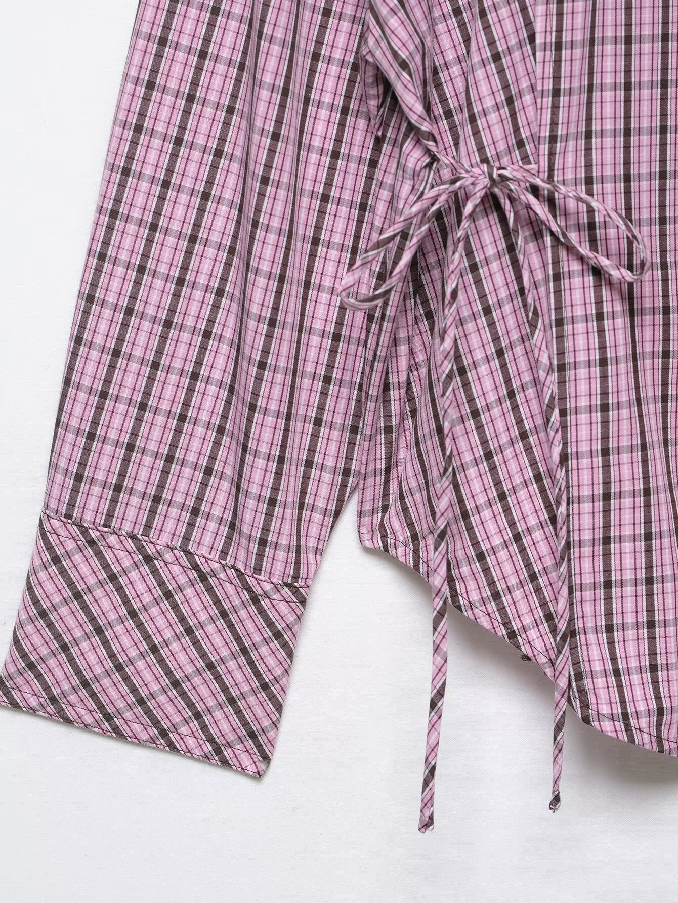 Plaid Long Sleeve Shirt - DippedShop Wholesale - #0547