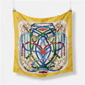 Abstract Silk Square Scarf - DippedShop Wholesale - #3731