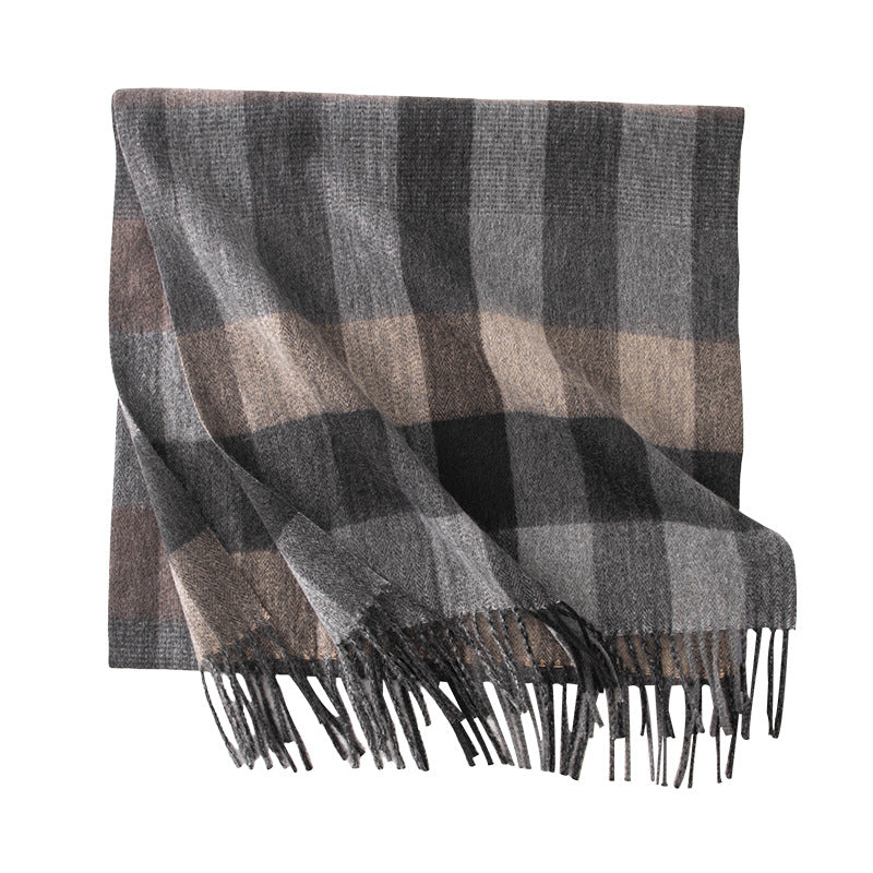 Vintage Plaid Wool Scarf - DippedShop Wholesale - #7283