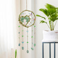 Heart Natural Stones Wind Chime Hanging Prism Suncatcher MK2CZAS6H7HLS52