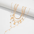Multi-Layer Gold Shell Necklace - DippedShop Wholesale - #4227