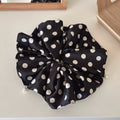 Oversized Polka Dots Pearl Satin Hair Scrunchies MK2BW6W6HSR92