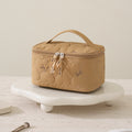 Simple Solid Color Quilt Shell Cosmetic Bag 6S5CO121