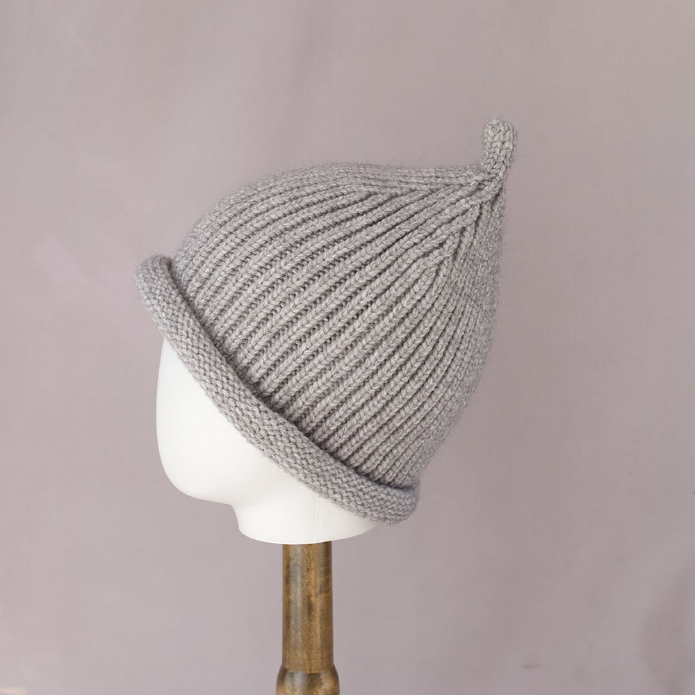 Cute Pointed Top Knit Bucket Hat 6W6HAT703