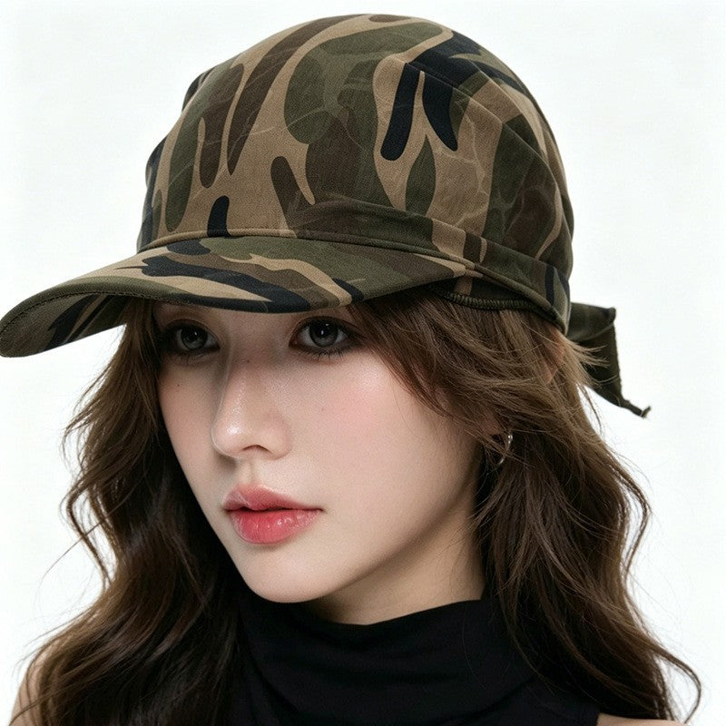Vintage Camo Hip-hop Street Headscarf Baseball Cap 8BK6HAT192L