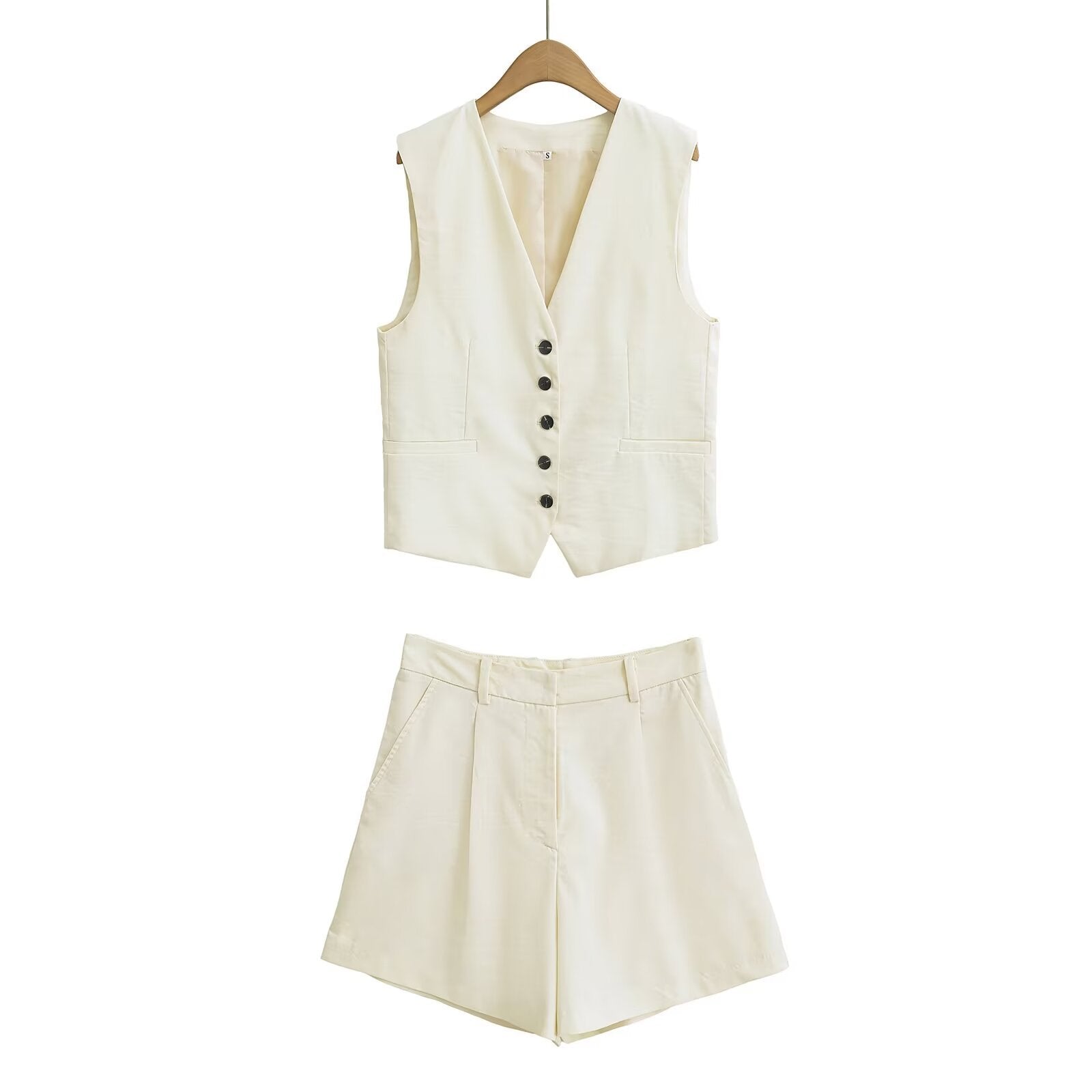 2-Piece Casual Vest Top and Shorts Set DP25C955