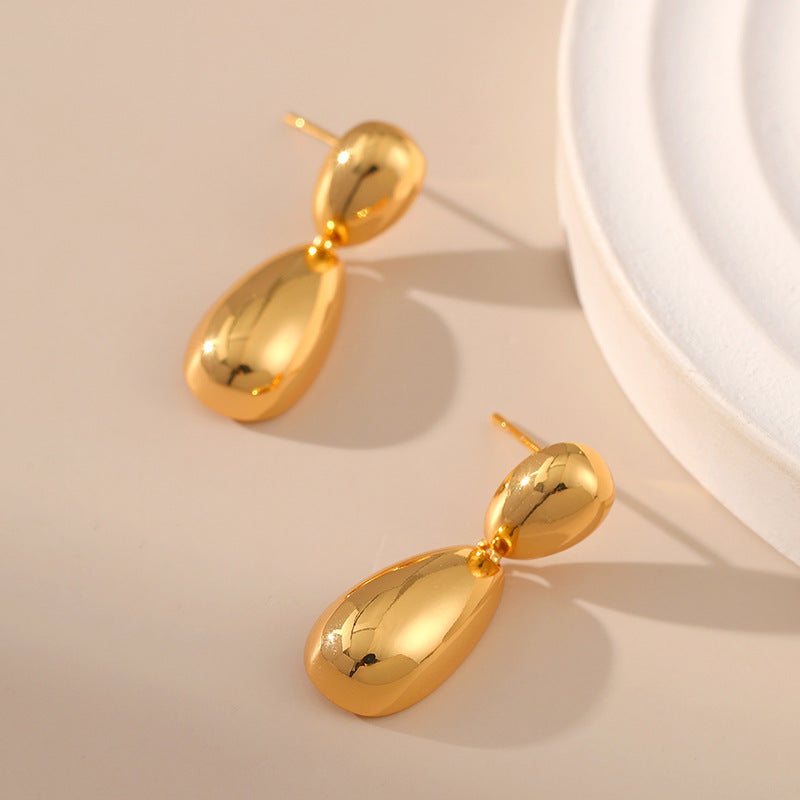 Simple Glossy Geometric Drops Earrings DPJE1213