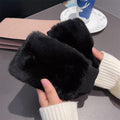 Leopard Faux Fur Fingerless Gloves - DippedShop Wholesale - #4755