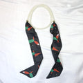 Elegant Floral Print Pearl Scarf Skinny Heanband MK2BW6W6HBD121