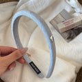 Simple Solid Color Non-slip Headband 6W6HBD399