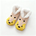 Cute Christmas Sherpa Lined Slipper Socks 6W8FSO901