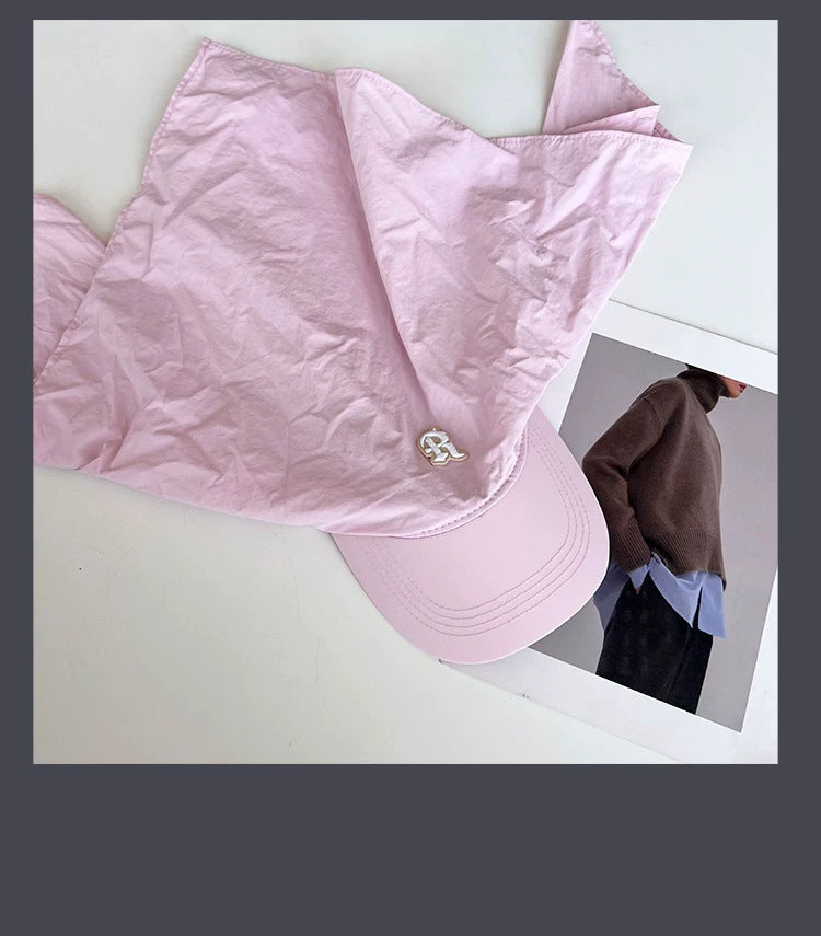 Solid Color Letter Embroidery Bandana Baseball Cap MK2BW6W6HAT98