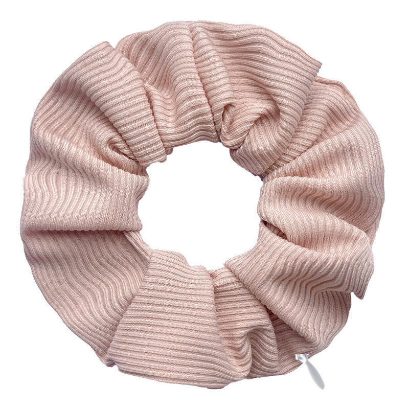 Minimalist Solid Color Rib Texture Hair Tie 6W6HSR511