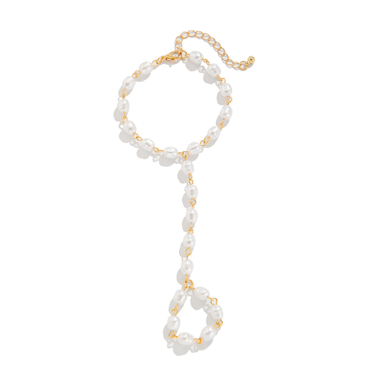 Cubic Zircon Hand Chain Bracelet - DippedShop Wholesale - #2851