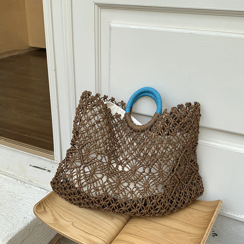 Simple Versatile Hollow Handwoven Bag DP25B480