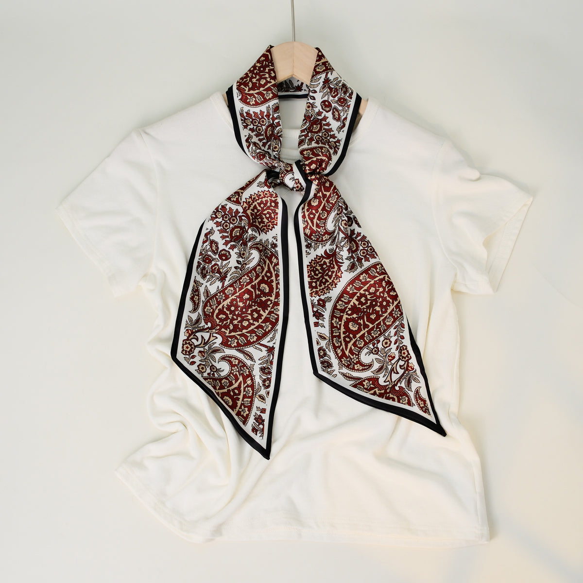 Striped Silk Scarf - DippedShop Wholesale - #9427