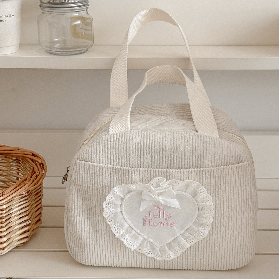 Lace Heart Cosmetic Bag - DippedShop Wholesale - #7747