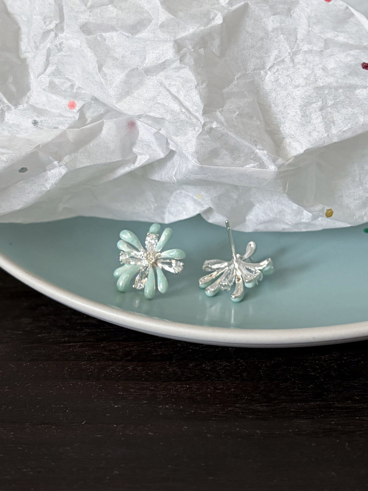Floral Stud Earrings - DippedShop Wholesale - #9907