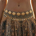 Retro Gold Plated Pearl Tassel Waist Chain 8ZA6JBC103T