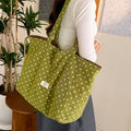Simple Polka Dots Lightweight Canvas Tote Bag 6W10BBG2471