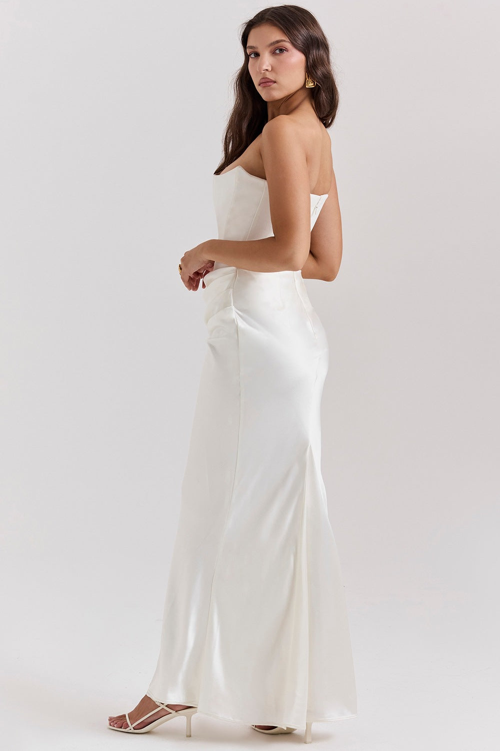 Sexy Strapless Fishtail Maxi Dress - DippedShop Wholesale - #3939