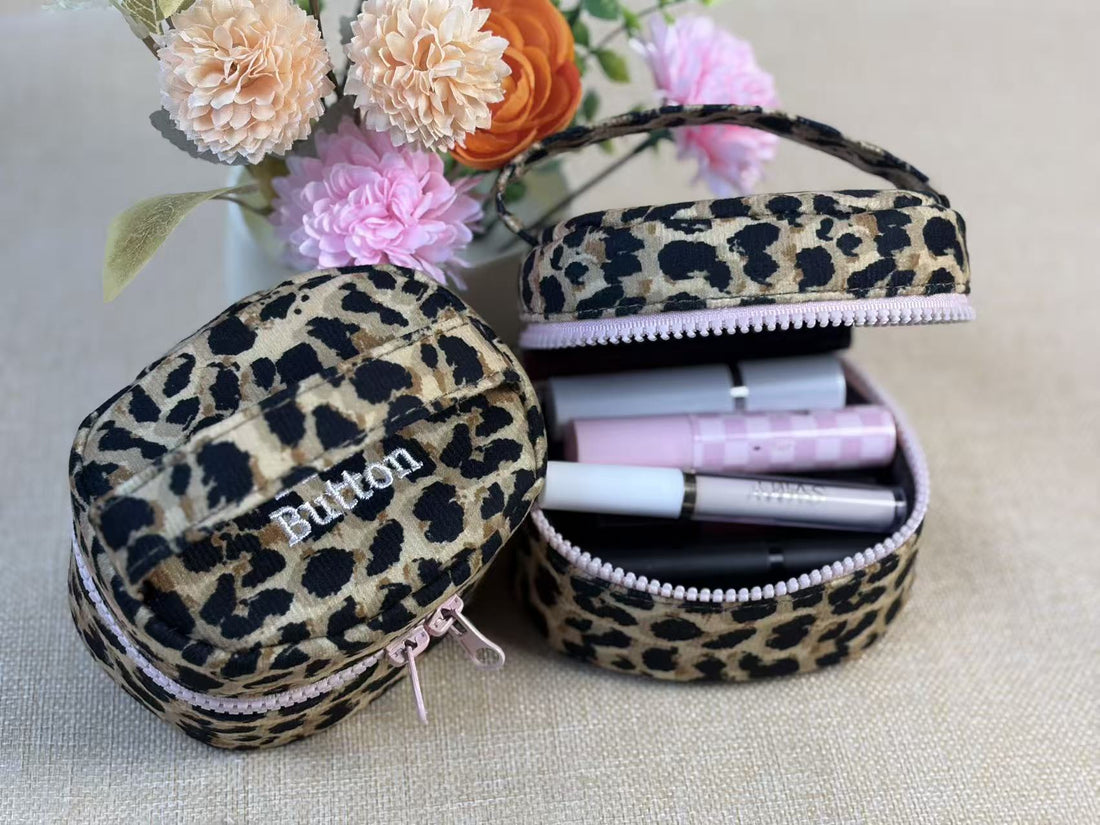 Leopard Print Makeup Bag - DippedShop Wholesale - #4115