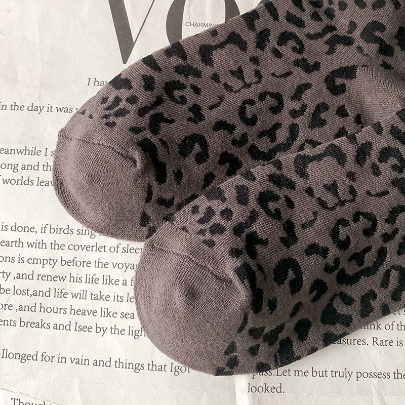 Leopard Bow Socks - DippedShop Wholesale - #0307