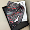 Floral Print Silk Scarf - DippedShop Wholesale - #5283