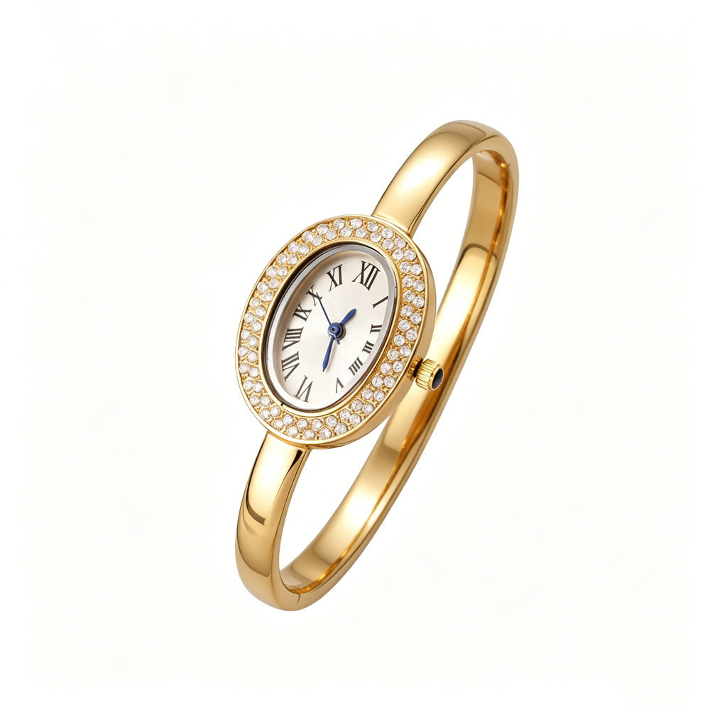 Oval Dial Bracelet Watch - DippedShop Wholesale - #5651